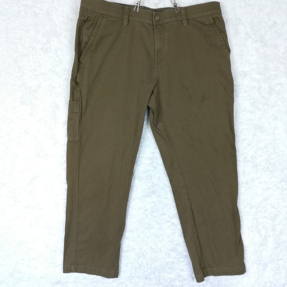Weatherproof Mens Pants Cargo  Utility Brown Cedar Straight Leg 38x30